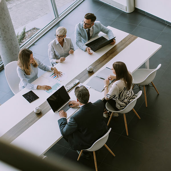 group of business people at meeting